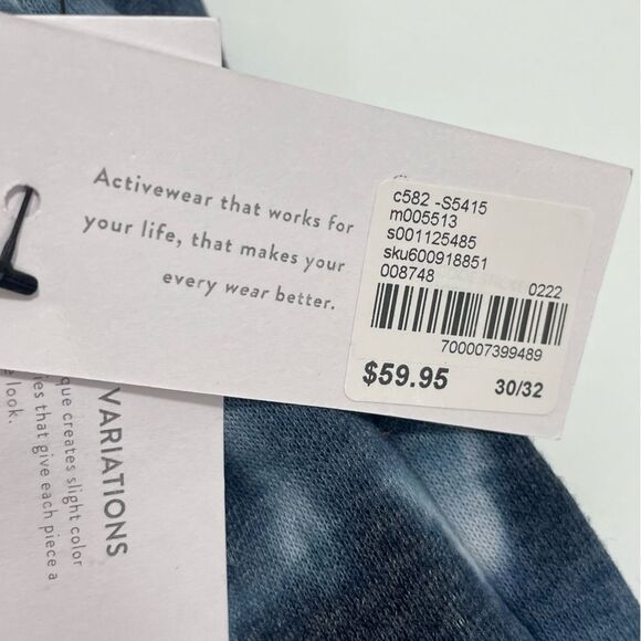 NWT Lane Bryant Livi Sweatpants Cropped Capris Pink Blue Tie Dye Plus Size 30/32 - Picture 5 of 5